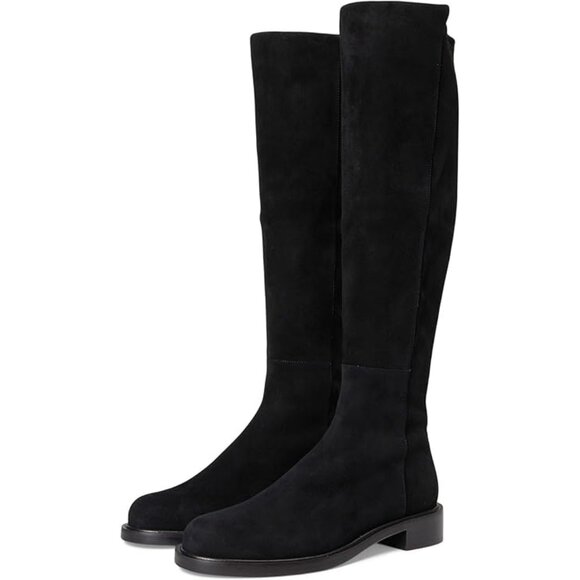 Stuart Weitzman Shoes - Stuart Weitzman 5050 Gisele Knee High Boot Black Suede & Stretch Women Size 11.5